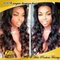 unprocessed brazilian human hair 180% density full lace wig